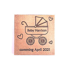 Load image into Gallery viewer, Baby Stroller - 1 oz Chocolate Bar Favor<br><small>minimum order 20 pc.</small>