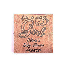 Load image into Gallery viewer, It’s a girl - 1 oz Chocolate Bar Favor<br><small>minimum order 20 pc.</small>