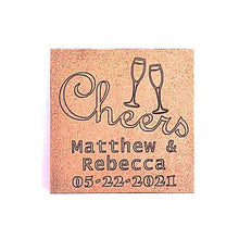 Load image into Gallery viewer, Champagne Glasses - 1 oz Chocolate Bar Favor<br><small>minimum order 20 pc.</small>