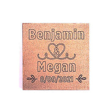 Load image into Gallery viewer, Heart - 1 oz Chocolate Bar Favor<br><small>minimum order 20 pc.</small>