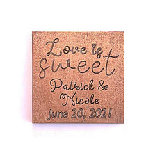 Load image into Gallery viewer, Love Is Sweet - 1 oz Chocolate Bar Favor<br><small>minimum order 20 pc.</small>