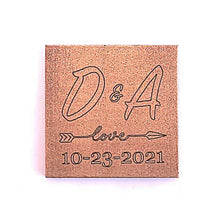 Load image into Gallery viewer, Monogram #2 - 1 oz Chocolate Bar Favor<br><small>minimum order 20 pc.</small>