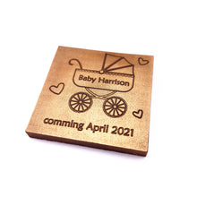 Load image into Gallery viewer, Baby Stroller - 1 oz Chocolate Bar Favor<br><small>minimum order 20 pc.</small>