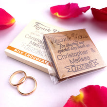 Load image into Gallery viewer, Thank You - 1 oz Chocolate Bar Favor<br><small>minimum order 20 pc.</small>