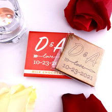 Load image into Gallery viewer, Monogram #2 - 1 oz Chocolate Bar Favor<br><small>minimum order 20 pc.</small>