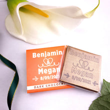 Load image into Gallery viewer, Heart - 1 oz Chocolate Bar Favor<br><small>minimum order 20 pc.</small>