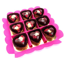 Load image into Gallery viewer, Chocolate Hearts<br><small>box of 9 pc.</small>