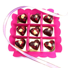 Load image into Gallery viewer, Chocolate Hearts<br><small>box of 9 pc.</small>