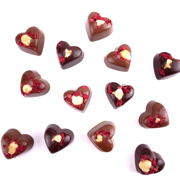Chocolate Hearts<br><small>box of 9 pc.</small>