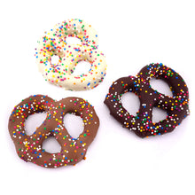 Load image into Gallery viewer, Chcocolate Covered Pretzels<br><small>minimum order 6 pc.</small>