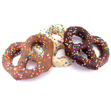 Load image into Gallery viewer, Chcocolate Covered Pretzels<br><small>minimum order 6 pc.</small>