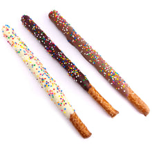 Load image into Gallery viewer, Chocolate Covered Pretzel Rods<br><small>minimum order 6 pc.</small>