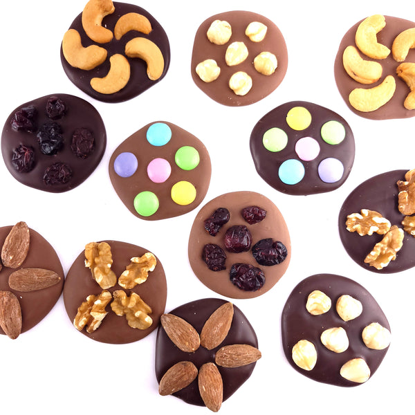 Chocolate Mendiants<br><small>minimum order 6 pc.</small>