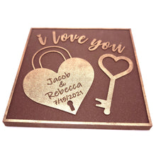 Load image into Gallery viewer, Padlock and Key<br><small>3 oz chocolate bar</small>