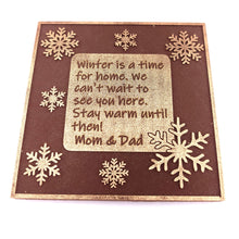 Load image into Gallery viewer, Snowflakes Theme<br><small>3 oz chocolate greeting card</small>