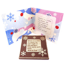 Load image into Gallery viewer, Snowflakes Theme<br><small>3 oz chocolate greeting card</small>