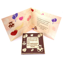 Load image into Gallery viewer, Celebration Theme&lt;br&gt;&lt;small&gt;3 oz chocolate greeting card&lt;/small&gt;