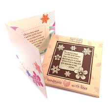 Load image into Gallery viewer, Flowers Theme<br><small>3 oz chocolate greeting card</small>