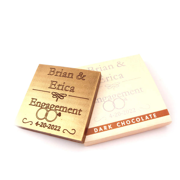 Engagement - 1 oz Chocolate Bar Favor<br><small>minimum order 20 pc.</small>