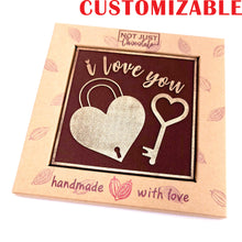 Load image into Gallery viewer, Padlock and Key<br><small>3 oz chocolate bar</small>