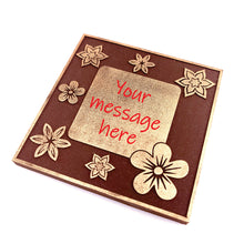 Load image into Gallery viewer, Flowers Theme<br><small>3 oz chocolate greeting card</small>