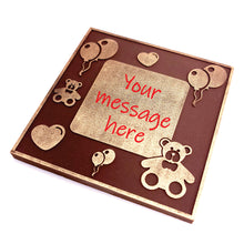 Load image into Gallery viewer, Celebration Theme&lt;br&gt;&lt;small&gt;3 oz chocolate greeting card&lt;/small&gt;