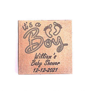 It’s a boy - 1 oz Chocolate Bar Favor<br><small>minimum order 20 pc.</small>