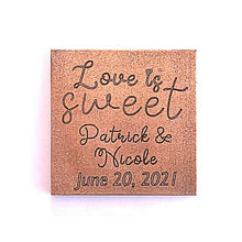 Load image into Gallery viewer, Love Is Sweet - 1 oz Chocolate Bar Favor&lt;br&gt;&lt;small&gt;minimum order 20 pc.&lt;/small&gt;