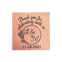 Load image into Gallery viewer, Monogram #1 - 1 oz Chocolate Bar Favor&lt;br&gt;&lt;small&gt;minimum order 20 pc.&lt;/small&gt;