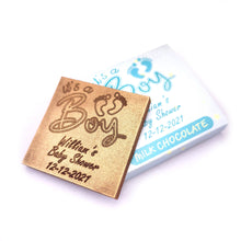 Load image into Gallery viewer, It’s a boy - 1 oz Chocolate Bar Favor&lt;br&gt;&lt;small&gt;minimum order 20 pc.&lt;/small&gt;