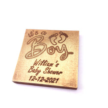 Load image into Gallery viewer, It’s a boy - 1 oz Chocolate Bar Favor&lt;br&gt;&lt;small&gt;minimum order 20 pc.&lt;/small&gt;