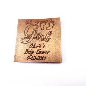 It’s a girl - 1 oz Chocolate Bar Favor<br><small>minimum order 20 pc.</small>