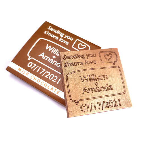 Text Message - 1 oz Chocolate Bar Favor<br><small>minimum order 20 pc.</small>