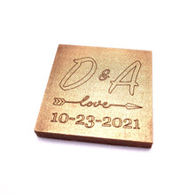 Load image into Gallery viewer, Monogram #2 - 1 oz Chocolate Bar Favor&lt;br&gt;&lt;small&gt;minimum order 20 pc.&lt;/small&gt;