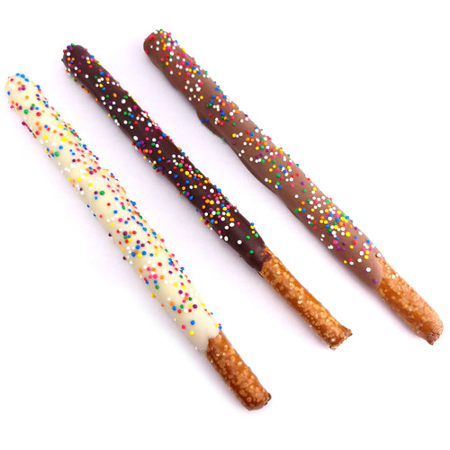 Chocolate Covered Pretzel Rods<br><small>minimum order 6 pc.</small>