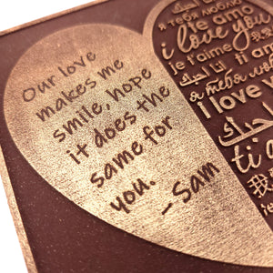 I Love You MULTILANGUAGE<br><small>3 oz chocolate bar</small>