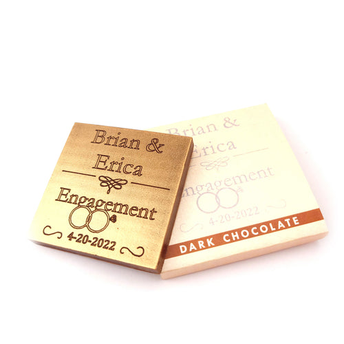 Engagement - 1 oz Chocolate Bar Favor<br><small>minimum order 20 pc.</small>