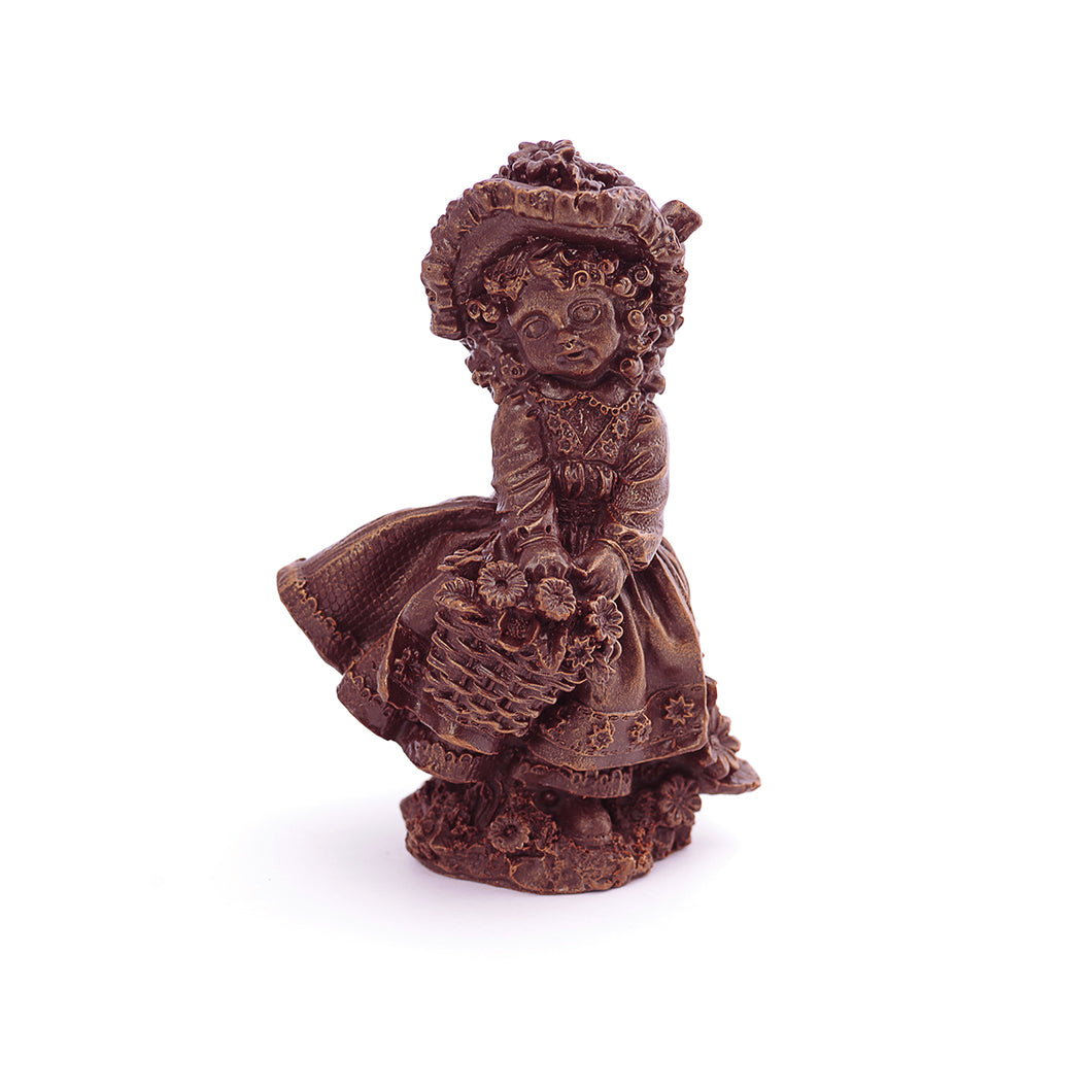 Doll With Basket Chocolate Figure