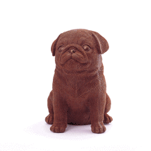 Load image into Gallery viewer, Pug Puppy Chocolate Figure Puppies
