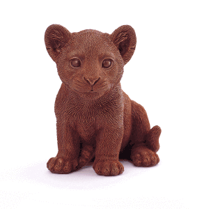 Lion Cub Chocolate Figure