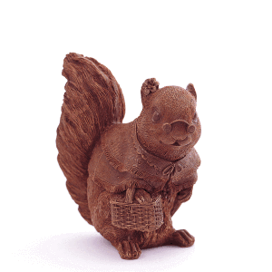 Lady Squirrel Chocolate Figure Animals