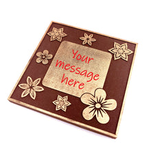 Load image into Gallery viewer, Flowers Theme&lt;br&gt;&lt;small&gt;3 oz chocolate greeting card&lt;/small&gt;